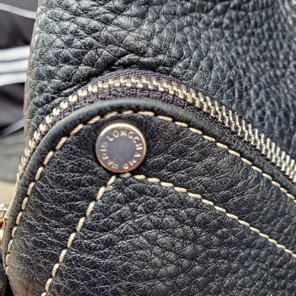 Longchamp Black Leather Purse